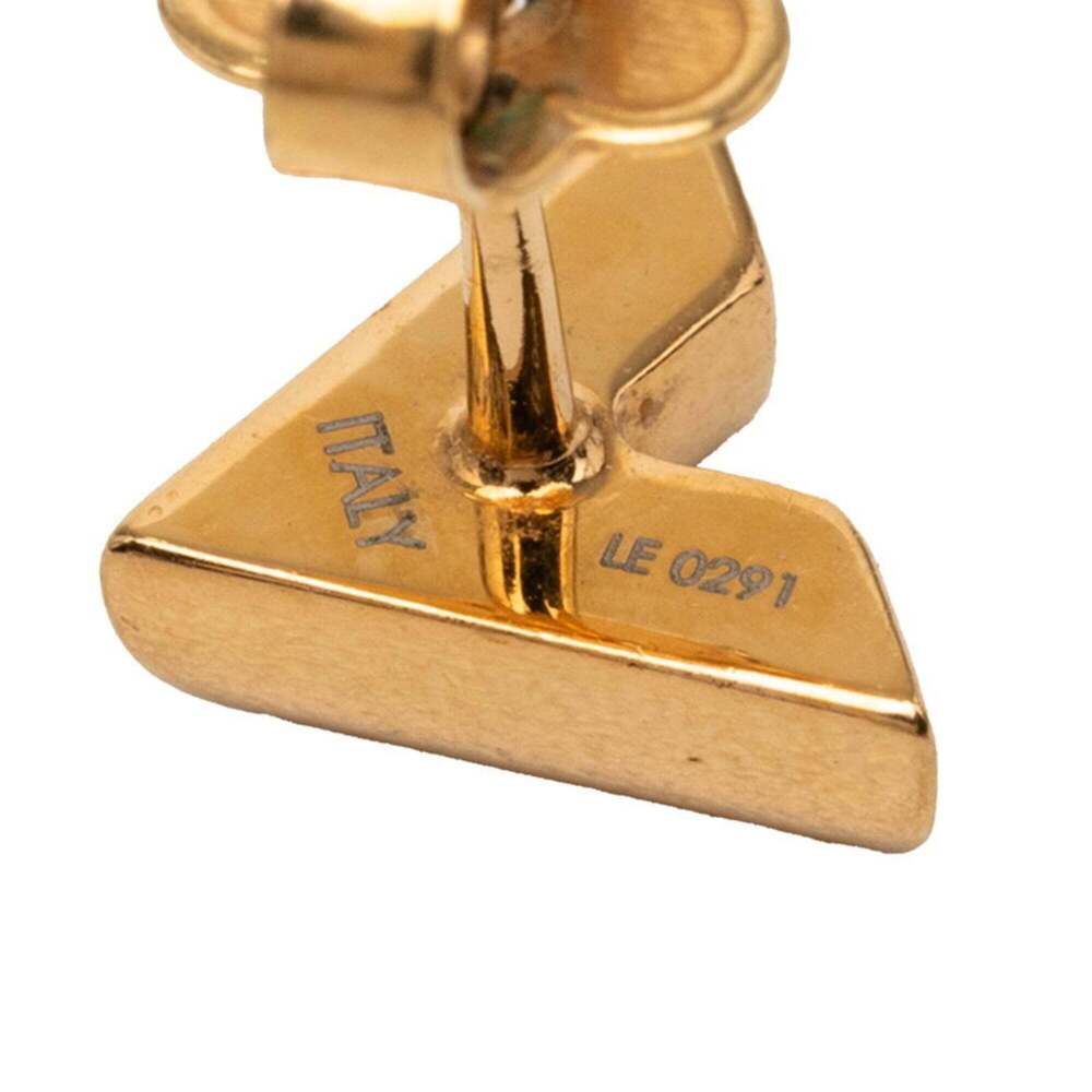 LOUIS VUITTON Gold Earrings - Picture 4 of 4